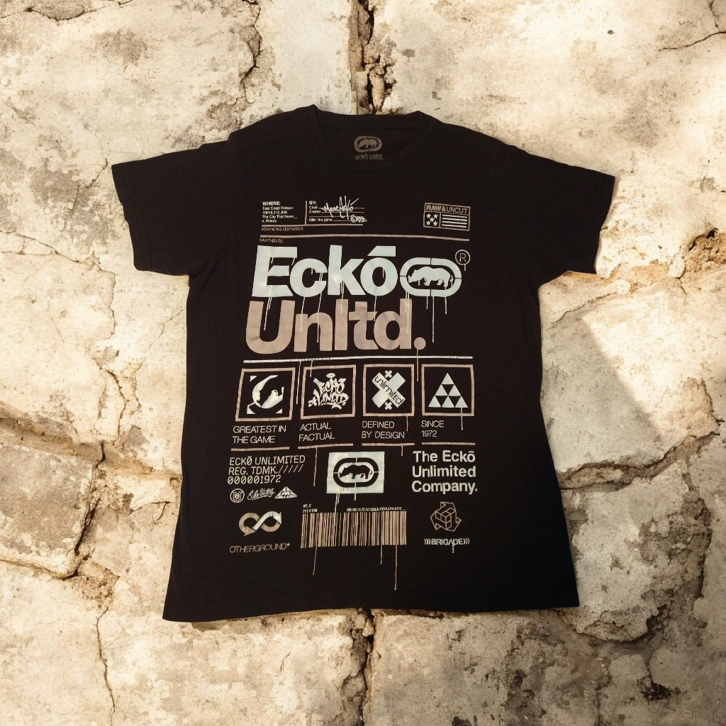 Classic Black Mens TShirt Ecko Brand